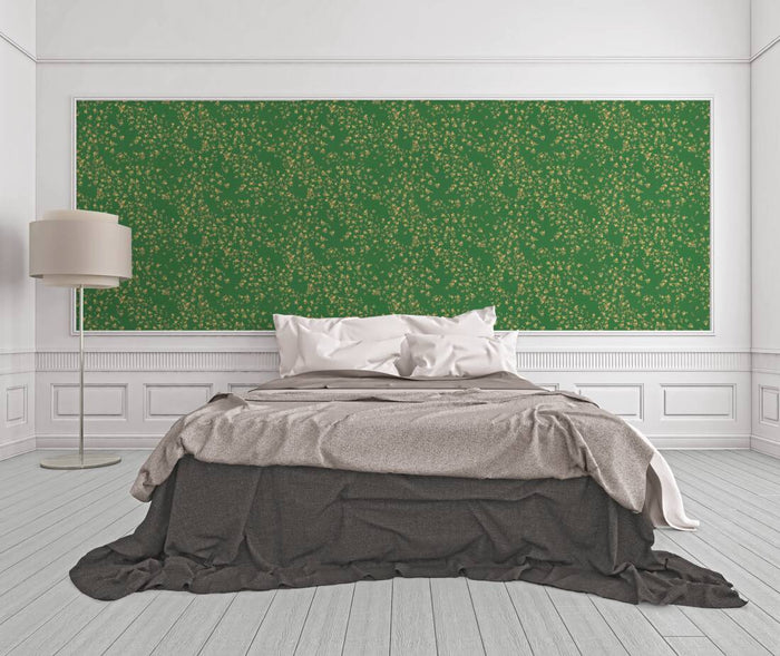 Versace Fall Wallpaper - Green/Gold/Yellow