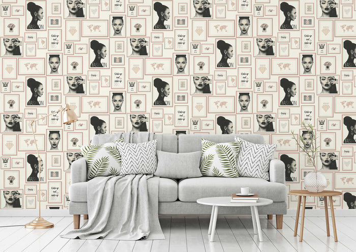 Fashion Wallpaper - Pink - Discontinuing