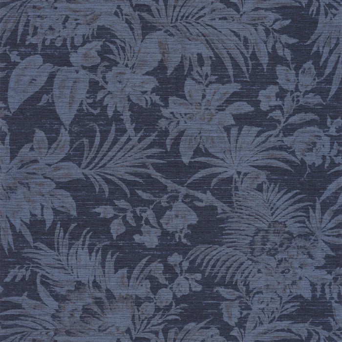 Fern Vinyl Wallpaper - Indigo - Discontinuing