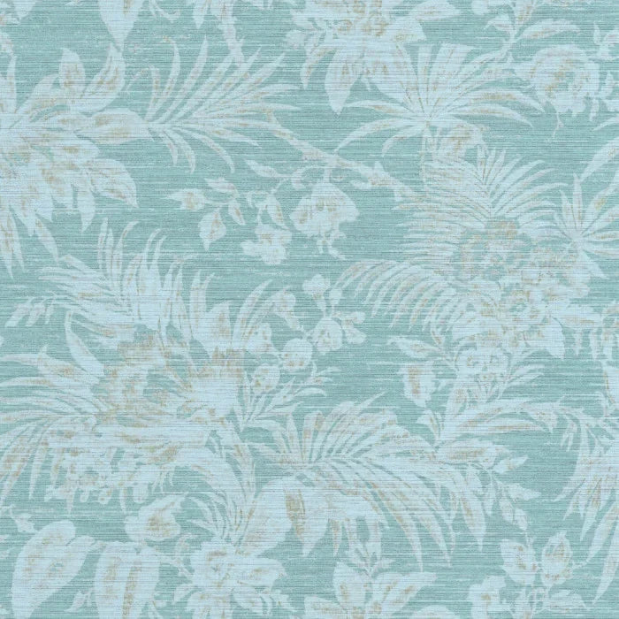 Fern Vinyl Wallpaper - Teal - Discontinuing