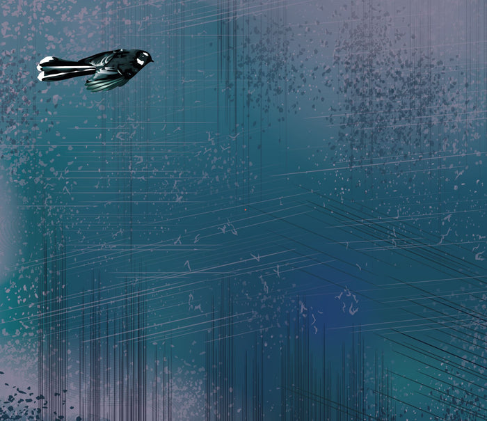 Flight of the Tui - Custom Sized Wallpaper Mural (per m2)