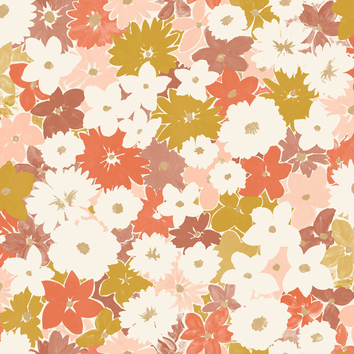 Flora Power Wallpaper - Rose