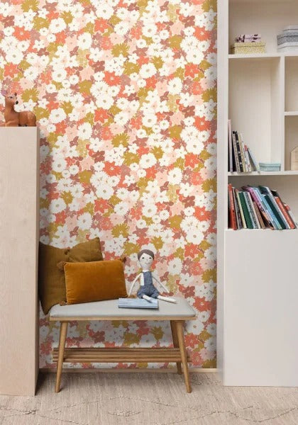 Flora Power Wallpaper - Rose