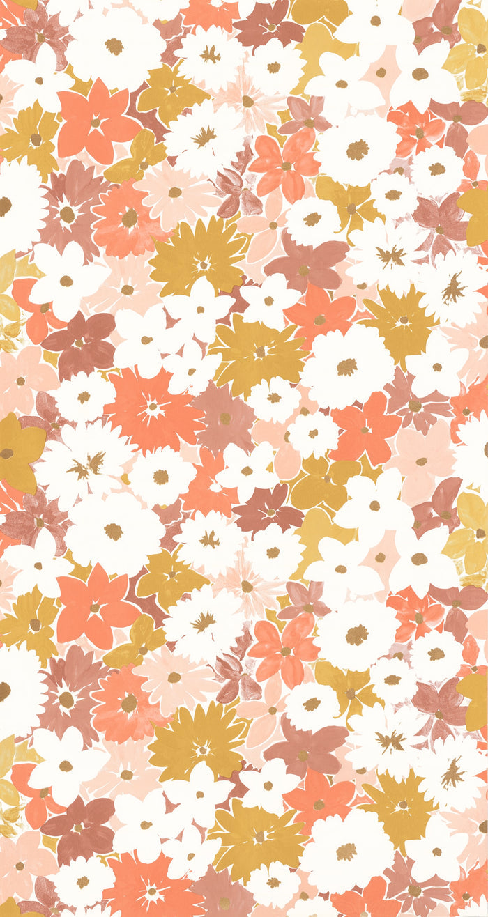 Flora Power Wallpaper - Rose