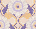 Floral Fantasy Wallpaper - Beige/Purple