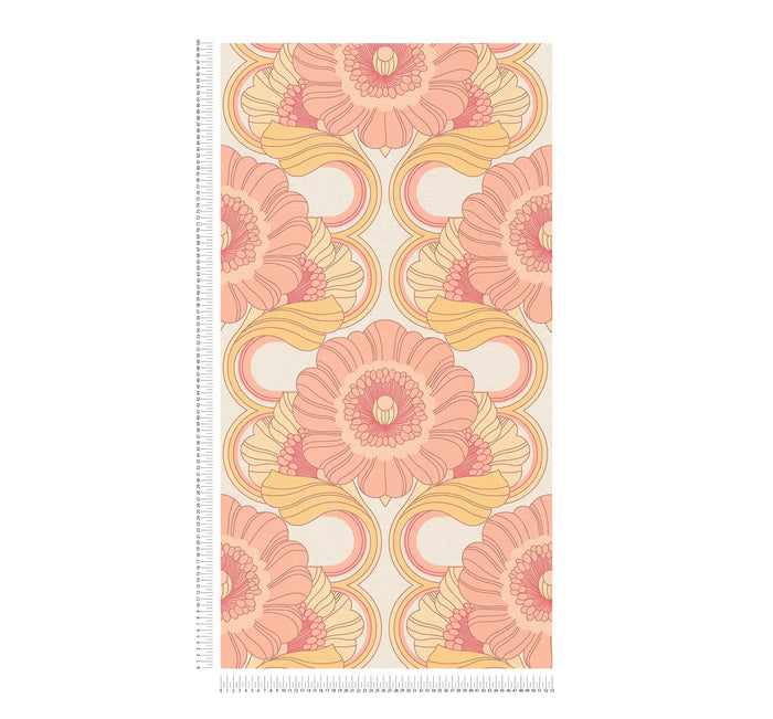 Floral Fantasy Wallpaper - Blush/Yellow