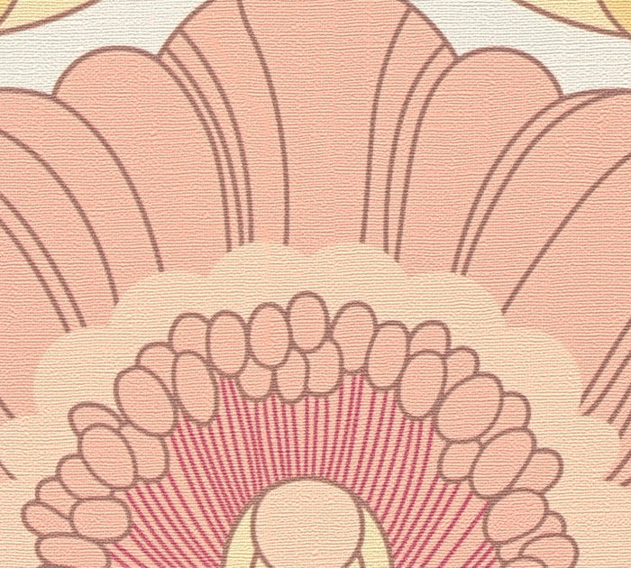 Floral Fantasy Wallpaper - Blush/Yellow