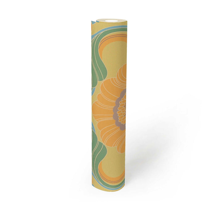 Floral Fantasy Wallpaper - Yellow/Green