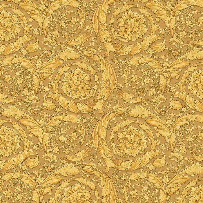 Versace Floral Garland 2 Wallpaper - Gold