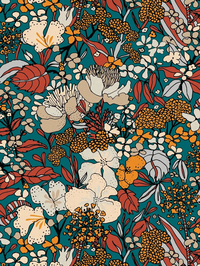Floral Impression Wallpaper - Autumn
