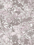 Floral Impression Wallpaper - Grey & White