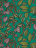 Floral Vine Wallpaper - Green