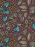 Floral Vine Wallpaper - Maroon