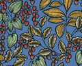 Floral Vine Wallpaper - Turquoise
