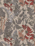 Floral Wallpaper - Brown/Orange