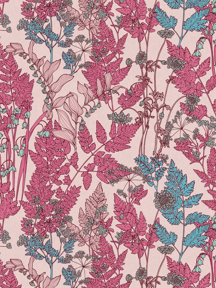 Floral Wallpaper - Pink