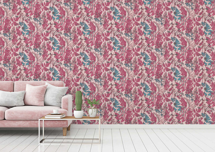 Floral Wallpaper - Pink