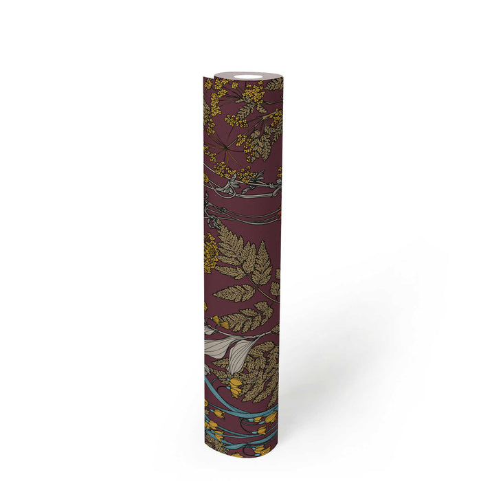 Floral Wallpaper - Red