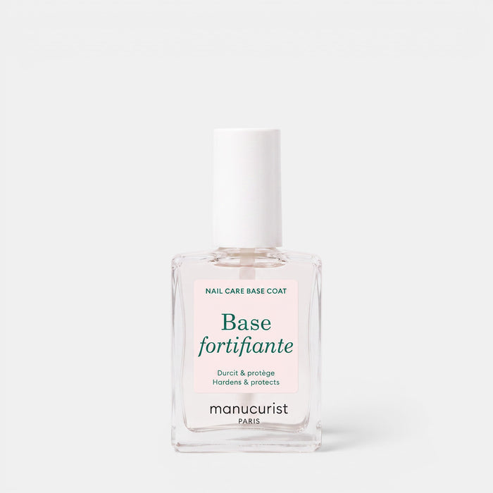 Shop Rescue Spa Force Nail Hardener in a clear glass bottle with a white cap for strengthening fragile nails.