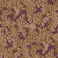 Berry forenza ornate leaves wallpaper with ornate scrolling acanthus leaves in a damask rhythm — flat pattern detail