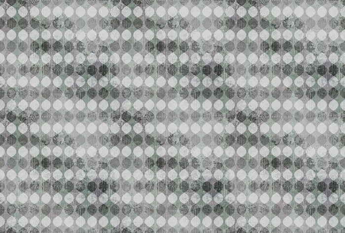 Garland - Custom Sized Wallpaper Mural (per m2) - Green/Grey
