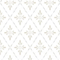 Geo Star Floral Wallpaper - Beige