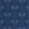 Glamour Wallpaper - Bleu d outre mer dore
