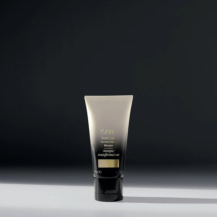 Shop Rescue Spa Oribe Gold Lust Transformative Mask travel size tube for repairing and conditioning damaged hair.