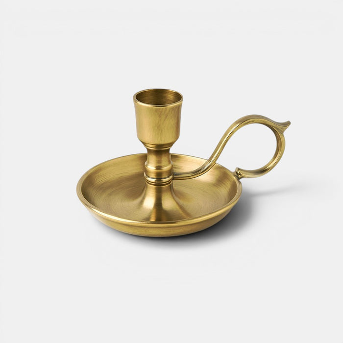Gold Plated Dutch Candlestick