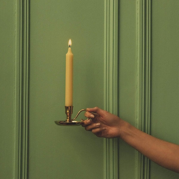 Gold Plated Dutch Candlestick
