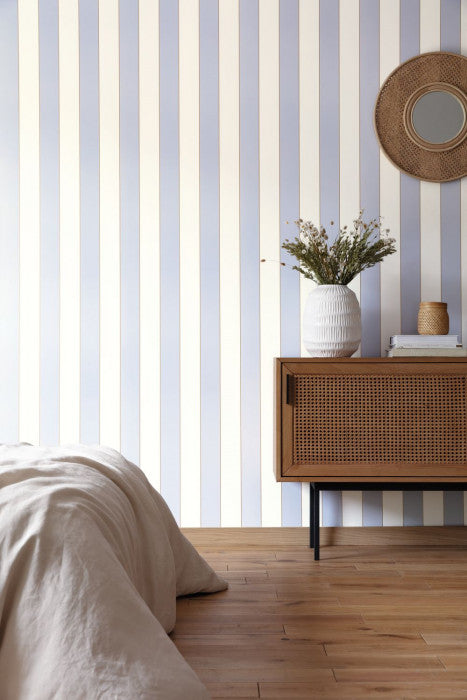 Golden Lines Wallpaper - Blue/White