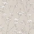 Graminees Wallpaper - Grey/White