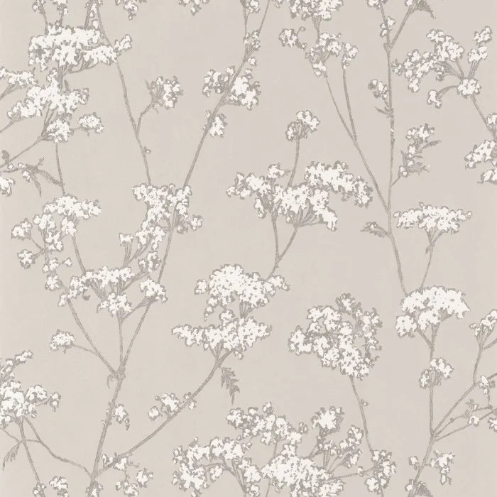 Graminees Wallpaper - Grey/White