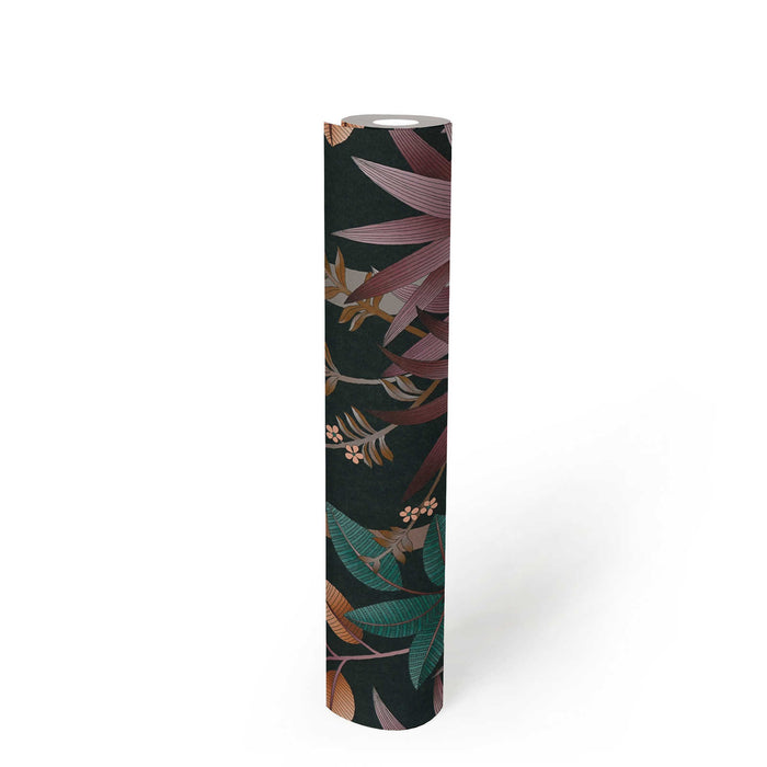 Graphic Palms Wallpaper - Black