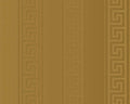 Versace Greek Key Stripe Wallpaper  - Gold