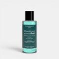 Shop Rescue Spa Green Flash acetone-free nail polish remover in a 100ml bottle with a teal liquid formula.