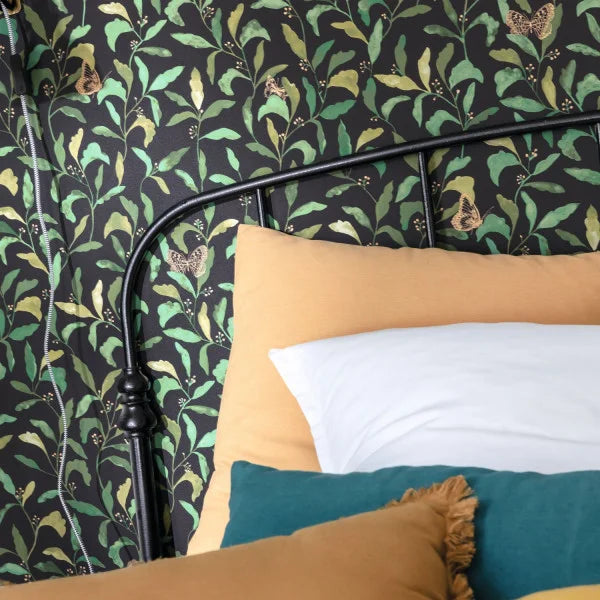 Green Life Sweet Butterfly Wallpaper - Black Gold - Discontinuing