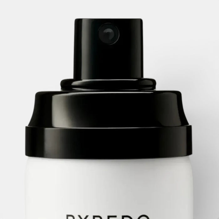 Shop Rescue Spa Mojave Ghost Hair Perfume with black spray nozzle and white bottle. Woody scent.
