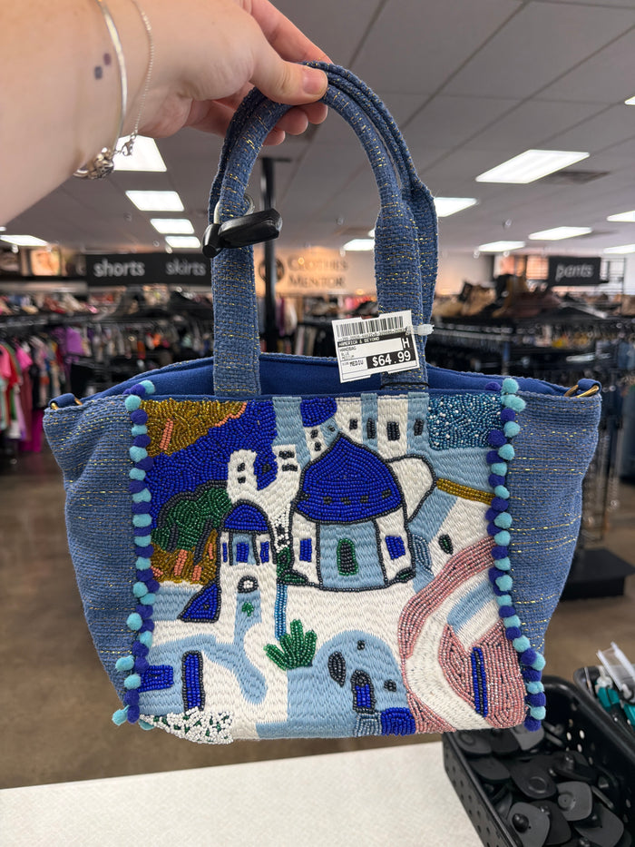 Handbag By America & Beyond In Blue, Size:Medium