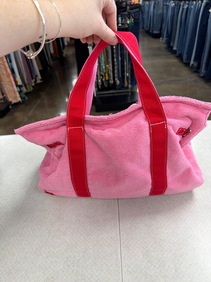 Handbag By Clothes Mentor In Pink & Red, Size:Large