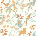 Happy Wallpaper - Orange Bleu Clair