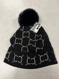 Hat Beanie By Clothes Mentor In Black & Silver
