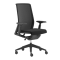 Refurbished Haworth Very office chair with mesh back and adjustable arms, black, from Office Logix Shop