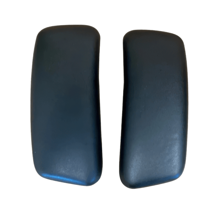 Set of two black Haworth Zody compatible office chair arm pads