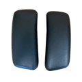 Set of two black Haworth Zody compatible office chair arm pads