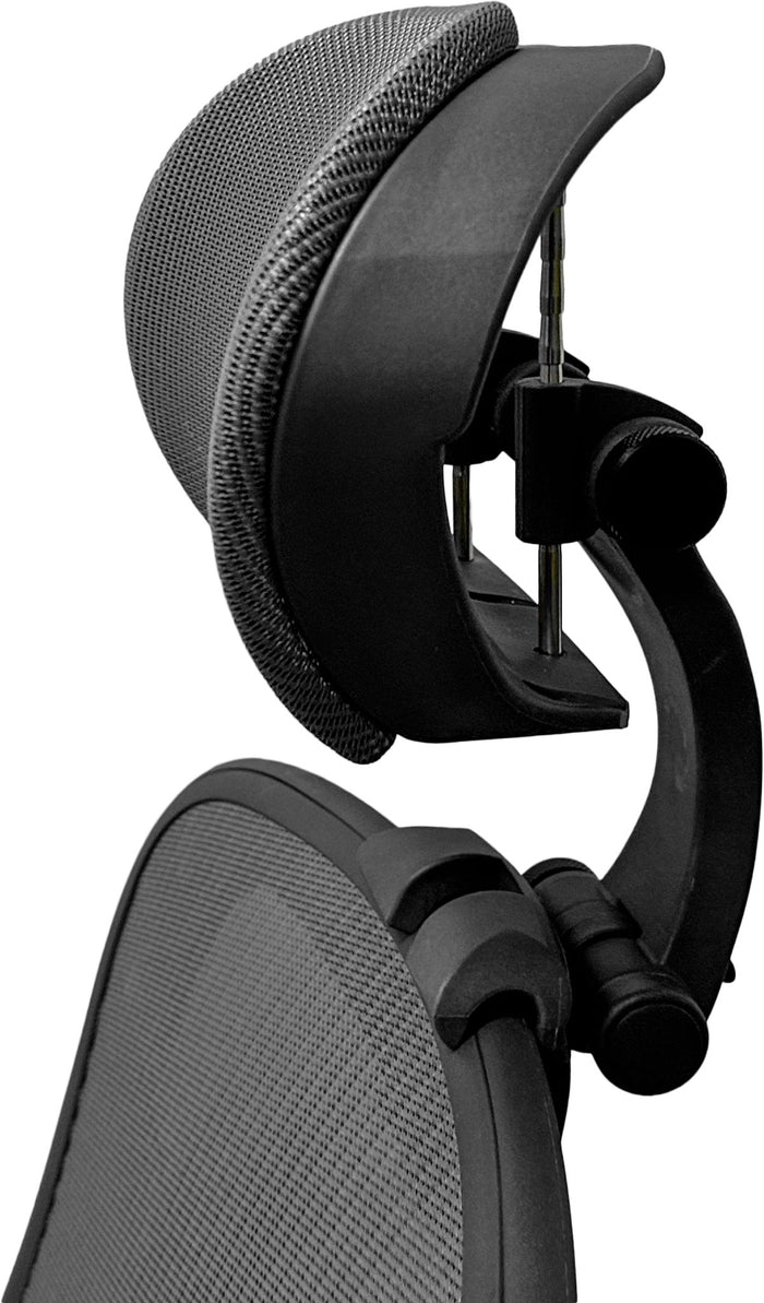 Aeron chair headrest for size B and C, black mesh ergonomic office chair accessory