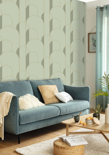 High Walls Wallpaper - Green - Discontinuing