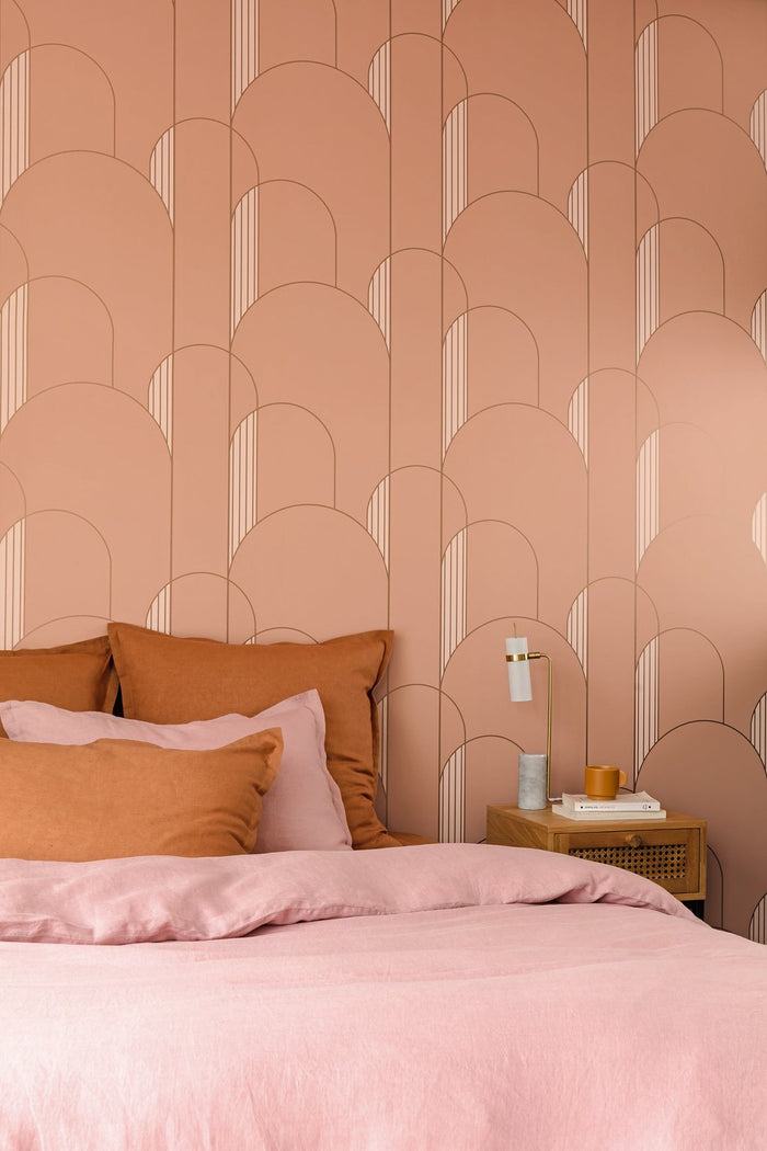 High Walls Wallpaper - Peach - Discontinuing