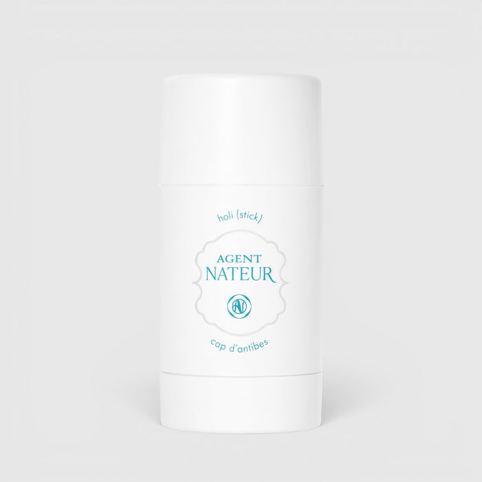 Shop Rescue Spa Agent Nateur holi (stick) Cap D'Antibes aluminum-free natural deodorant in a white twist-up tube