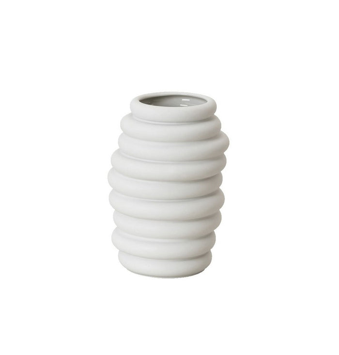 Hop Vase - 14cm Matt White